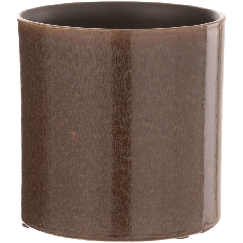 Cache-pot en Céramique Marron Flek Diamètre 14 cm - 1