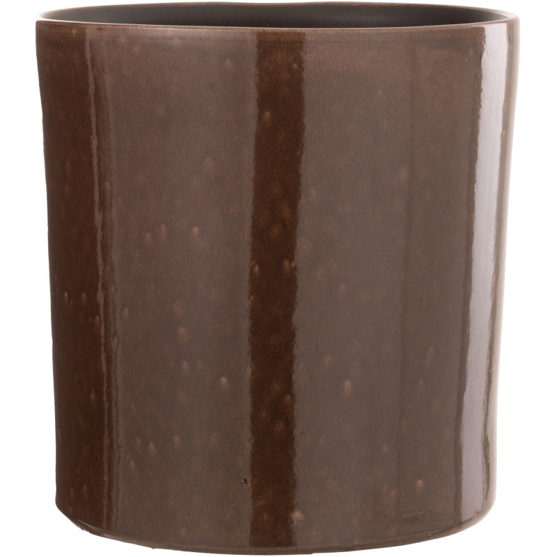 Cache-pot en Céramique Marron Flek Diamètre 25 cm - 1