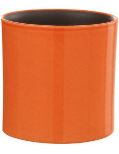 Cache-pot en Céramique Orange Flek Diamètre 16 cm - 1