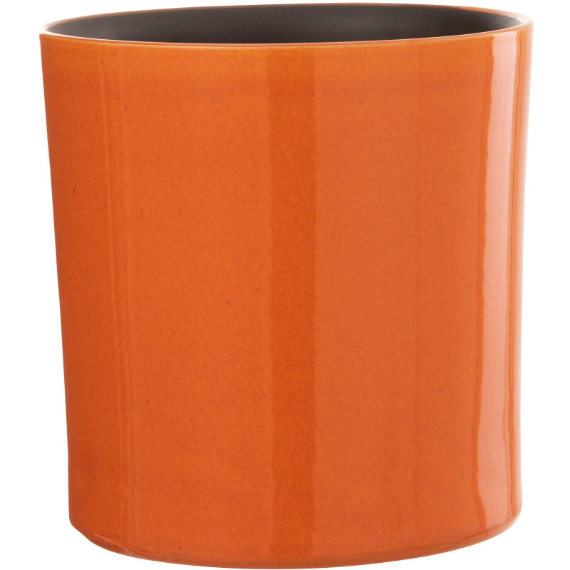Cache-pot en Céramique Orange Flek Diamètre 21 cm - 1