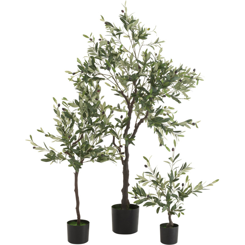 Arbre artificiel réaliste XL Olivier Hauteur 160 cm en Plastique - 3
