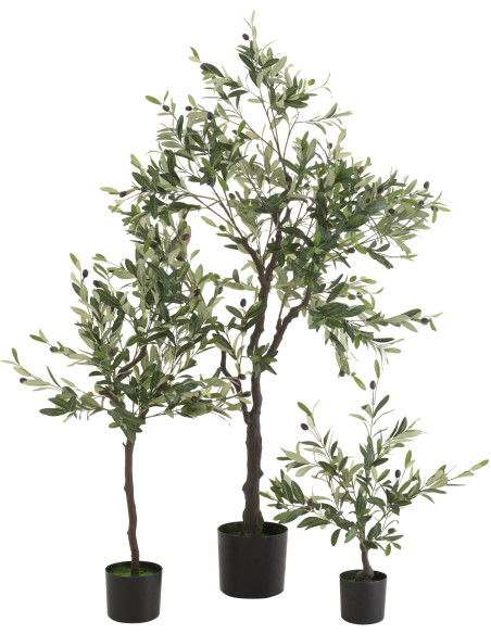 Arbre artificiel réaliste XL Olivier Hauteur 160 cm en Plastique - 3