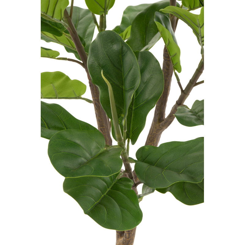 Plante artificielle Ficus Hauteur 130 cm en Plastique Vert Avec pot - 3