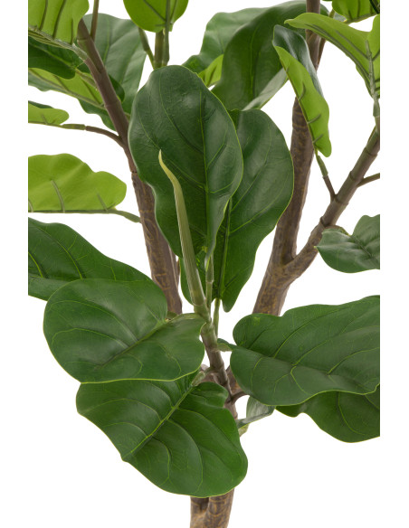Plante artificielle Ficus Hauteur 130 cm en Plastique Vert Avec pot - 3