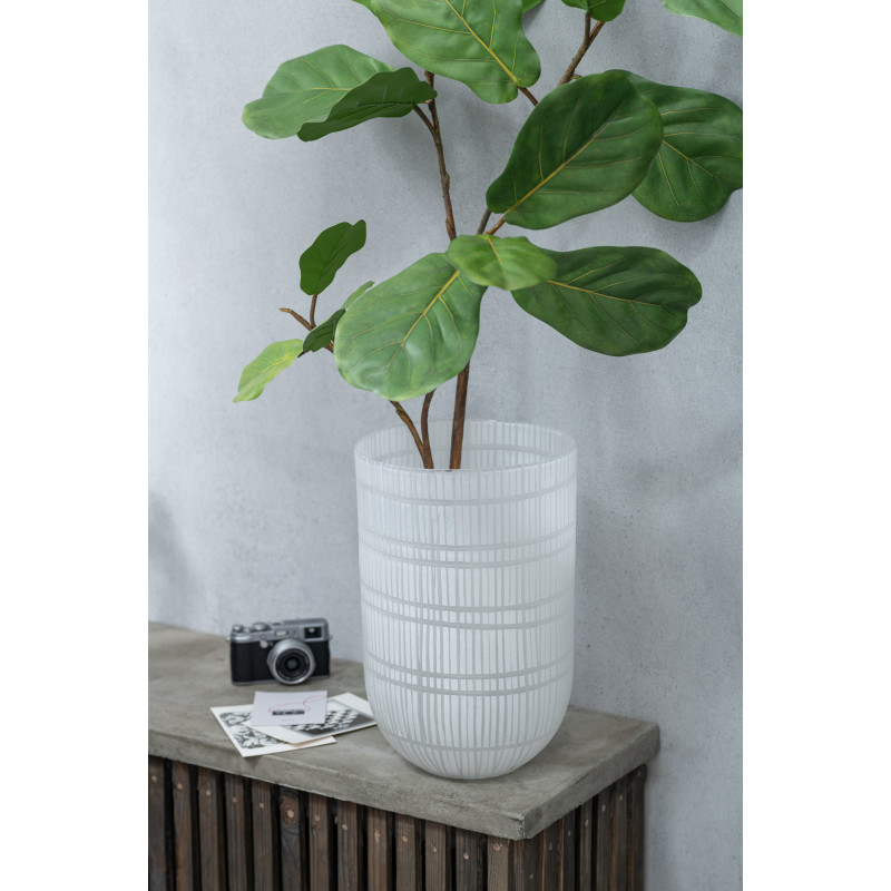 Plante artificielle Ficus Hauteur 130 cm en Plastique Vert Avec pot - 5
