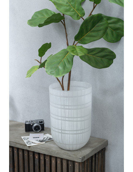 Plante artificielle Ficus Hauteur 130 cm en Plastique Vert Avec pot - 5
