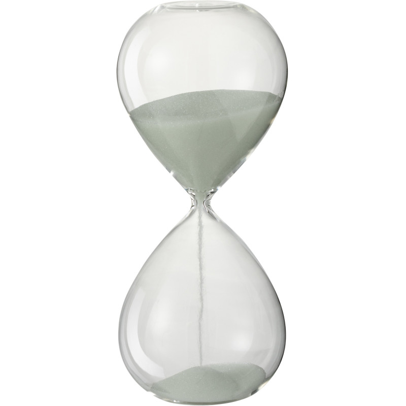 Sablier décoratif Hauteur 25 cm Sandano en Verre Transparent Sable Blanc - 1
