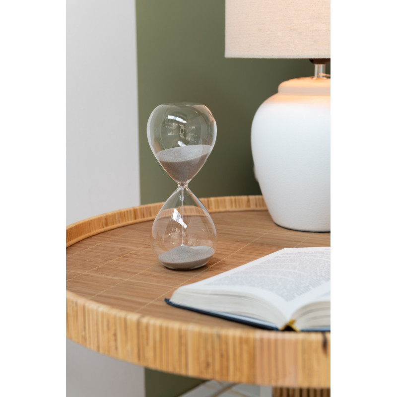 Sablier décoratif Hauteur 20 cm Sandano en Verre Transparent Sable Gris - 2