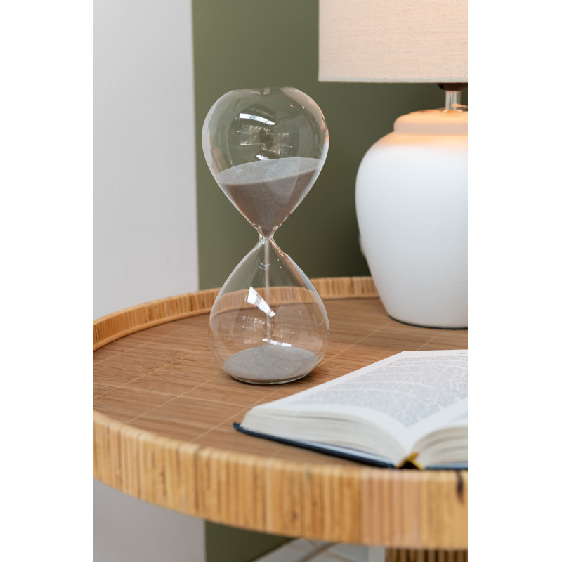 Sablier décoratif Hauteur 25 cm Sandano en Verre Transparent Sable Gris - 2