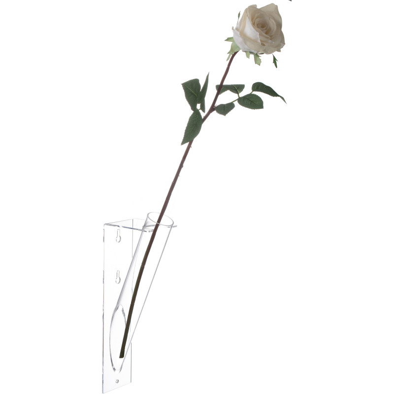 Vase mural Cylindrique Fantom Hauteur 40 cm en Acrylique Transparent - 2