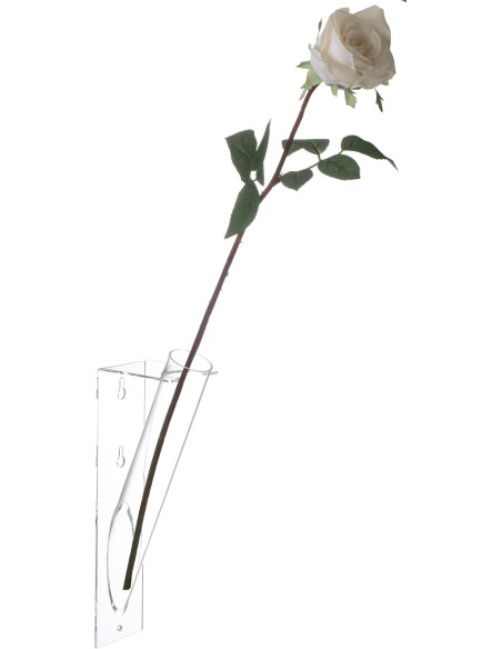 Vase mural Cylindrique Fantom Hauteur 40 cm en Acrylique Transparent - 2