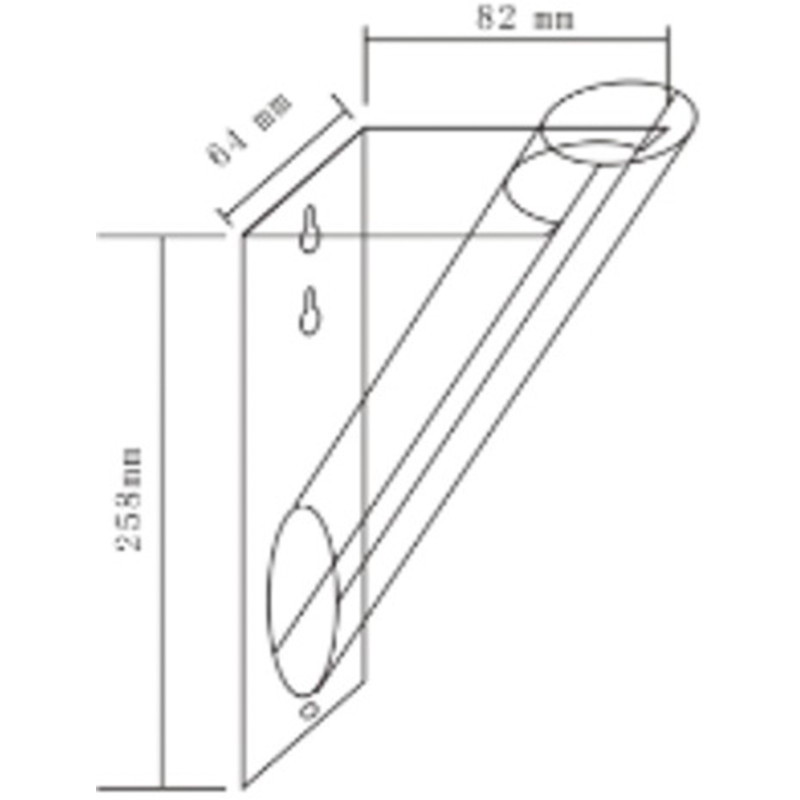 Vase mural Cylindrique Fantom Hauteur 40 cm en Acrylique Transparent - 3