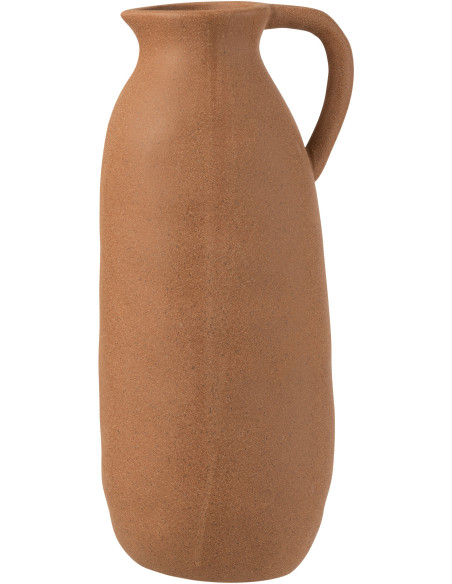 Vase Amphore Bloomy Hauteur 35 cm en Céramique Marron - 1
