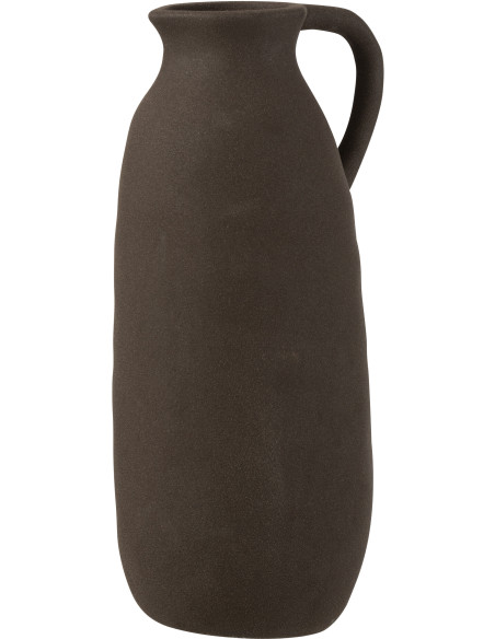 Vase Amphore Bloomy Hauteur 35 cm en Céramique Noir - 1