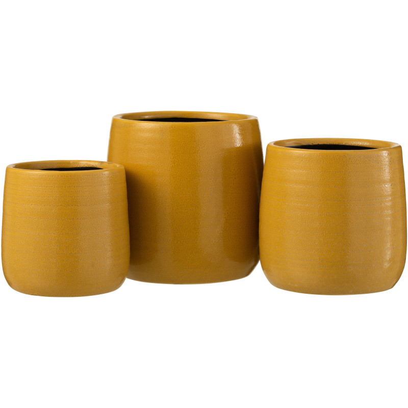 Cache-pot en Céramique Ocre Thelma Diamètre 16 cm - 3