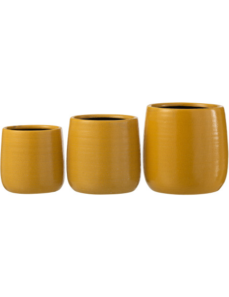 Cache-pot en Céramique Ocre Thelma Diamètre 16 cm - 4