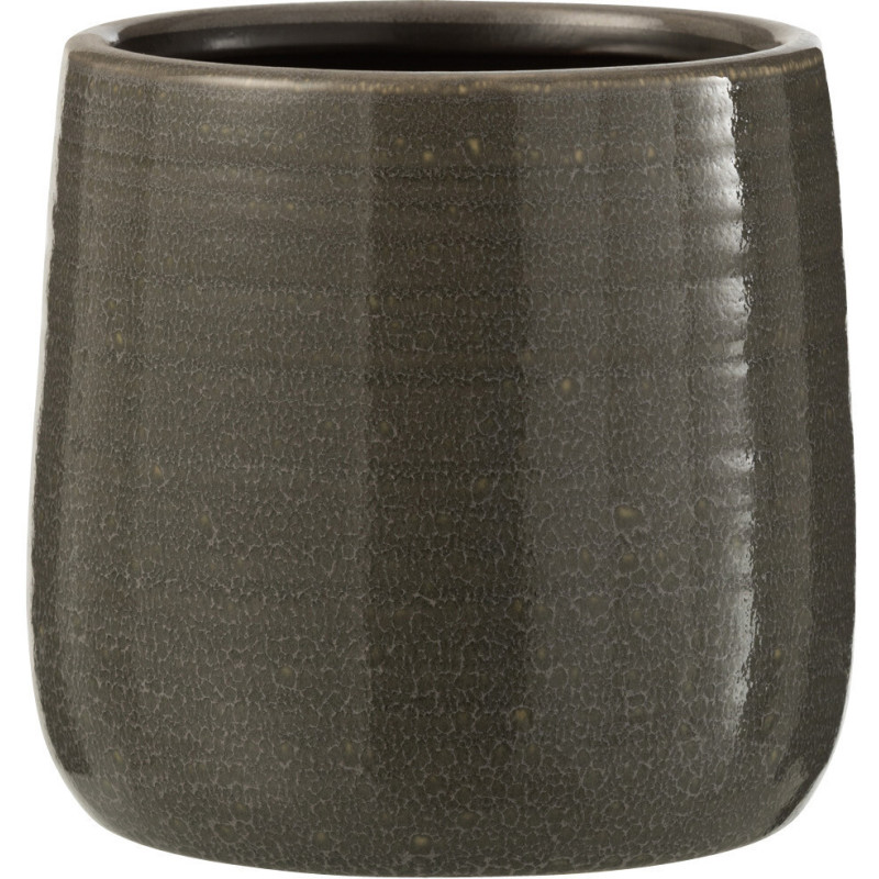 Cache-pot en Céramique Gris Thelma Diamètre 12 cm - 1