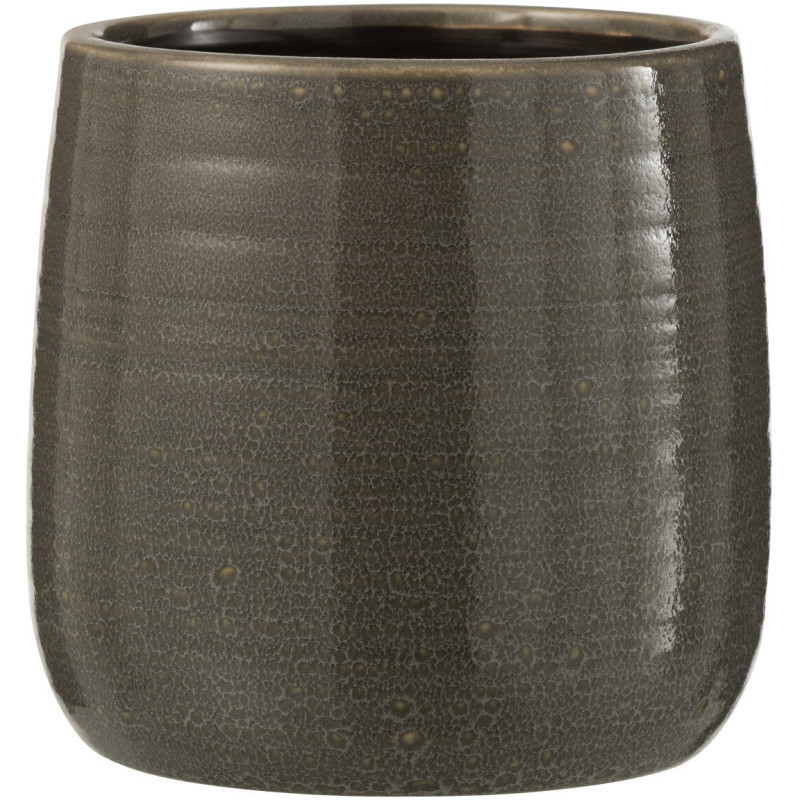 Cache-pot en Céramique Gris Thelma Diamètre 14 cm - 1
