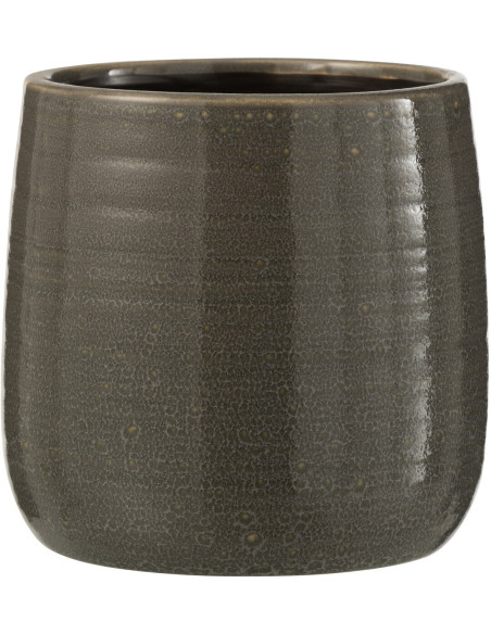Cache-pot en Céramique Gris Thelma Diamètre 14 cm - 1