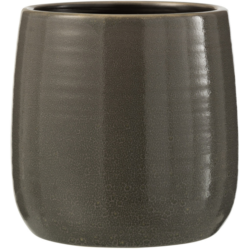 Cache-pot en Céramique Gris Thelma Diamètre 16 cm - 1