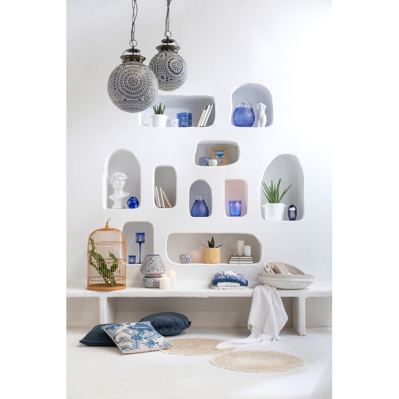 Cache-pot en Ciment Blanc Gustave Diamètre 19 cm - 2