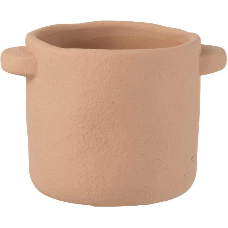 Cache-pot en Ciment Marron clair Gustave Diamètre 14 cm - 1