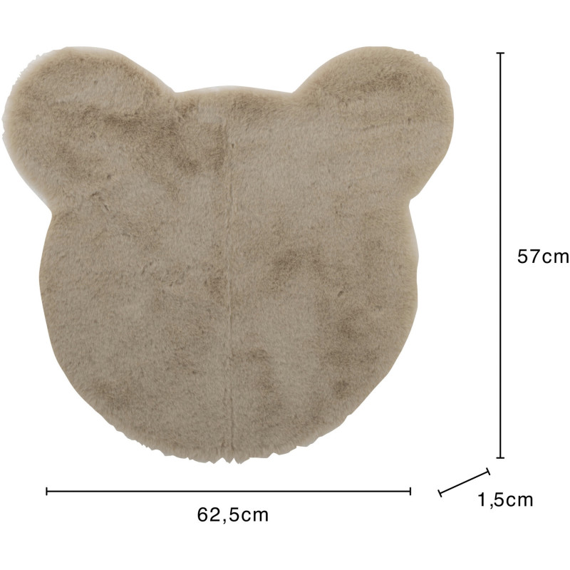 Tapis Ourson Winny 60x50 en Polyester Beige - 5
