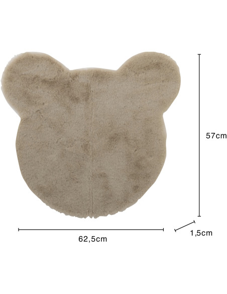 Tapis Ourson Winny 60x50 en Polyester Beige - 5