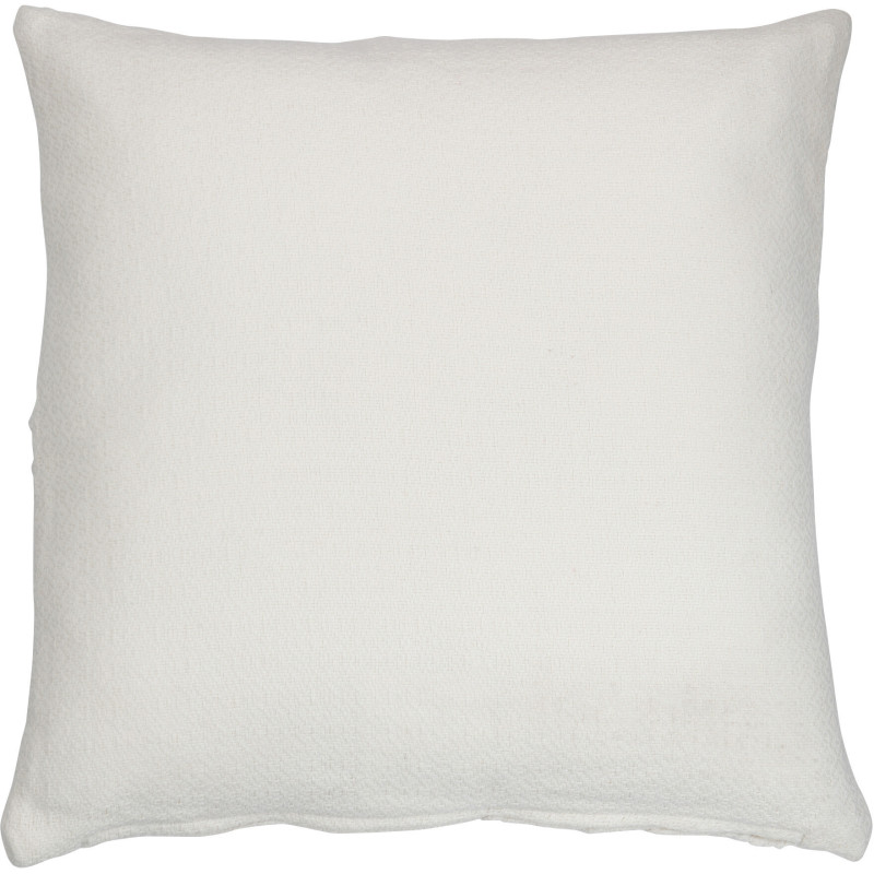Coussin Carré Trivose 45x45 en Polyester Blanc Motif feuillage - 2