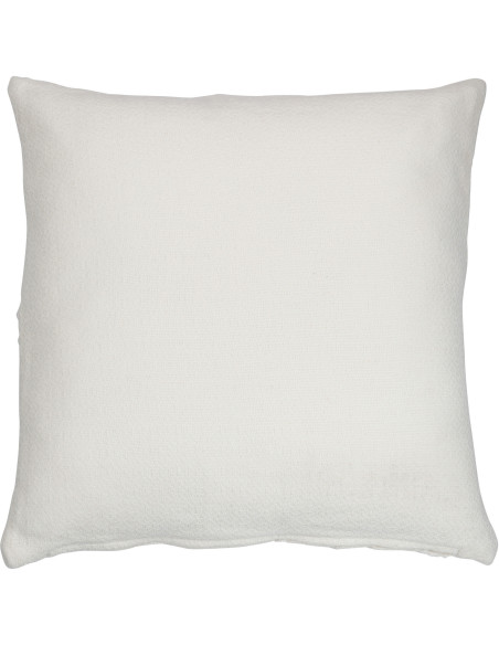 Coussin Carré Trivose 45x45 en Polyester Blanc Motif feuillage - 2