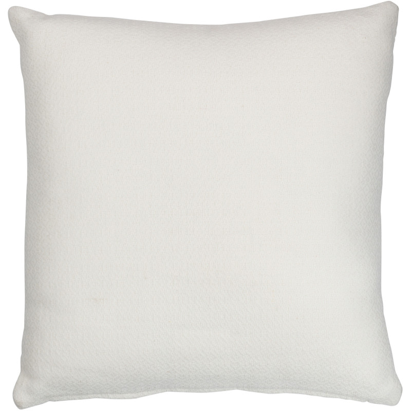 Coussin Carré Trivose 45x45 en Polyester Blanc Motif feuille tropicale - 2