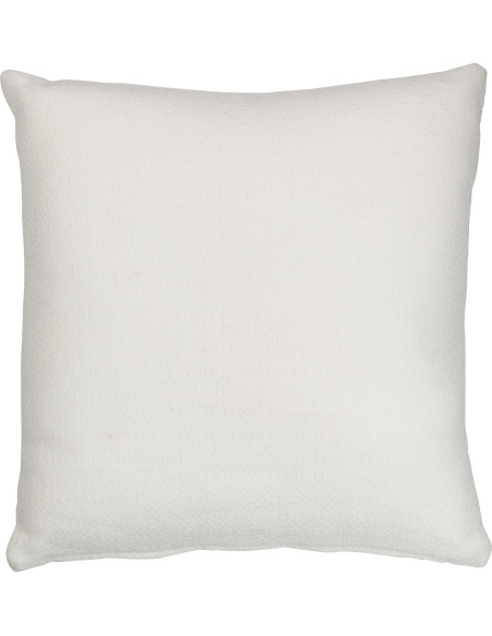Coussin Carré Trivose 45x45 en Polyester Blanc Motif feuille tropicale - 2