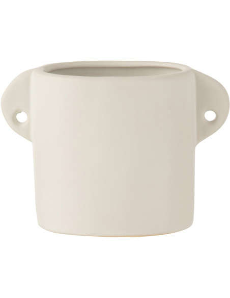 Cache-pot en Céramique Blanc Renaissance Diamètre 8 cm - 1