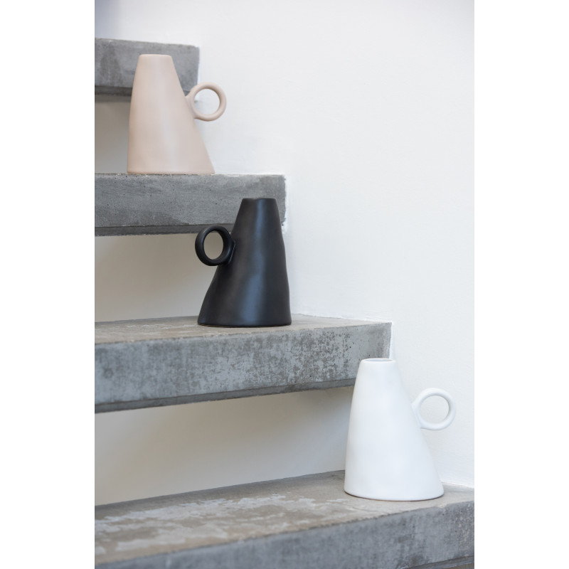 Vase Conique Renaissance Hauteur 15 cm en Céramique Beige - 2