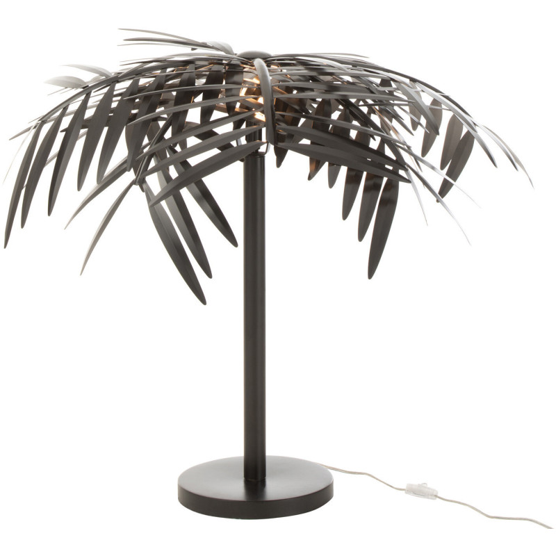 Lampe à poser Feuilles de palmier Folia en Métal Noir - 2