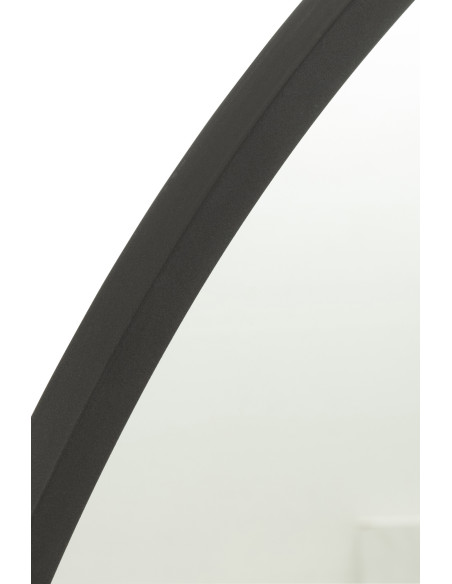 Miroir Mural Rond Circla en Métal Noir mat - 3