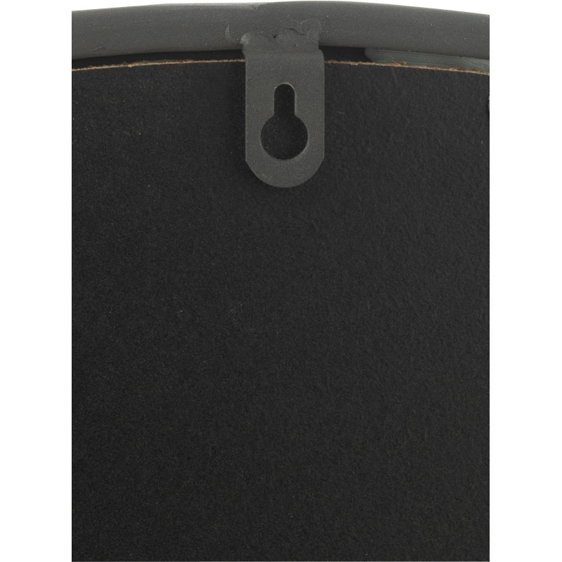 Miroir Mural Rond Circla en Métal Noir mat - 4