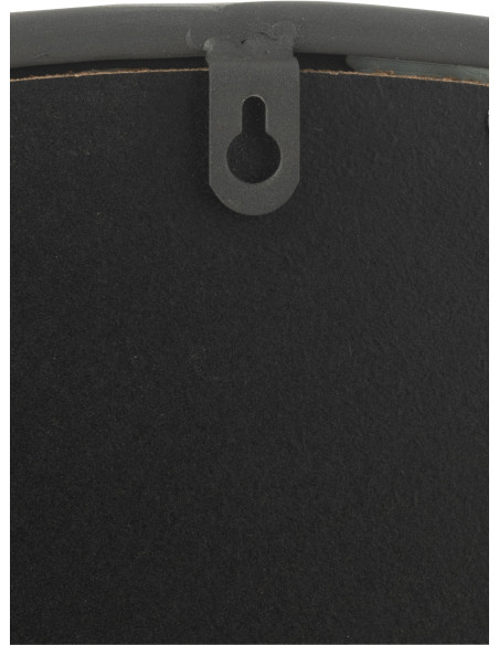 Miroir Mural Rond Circla en Métal Noir mat - 4