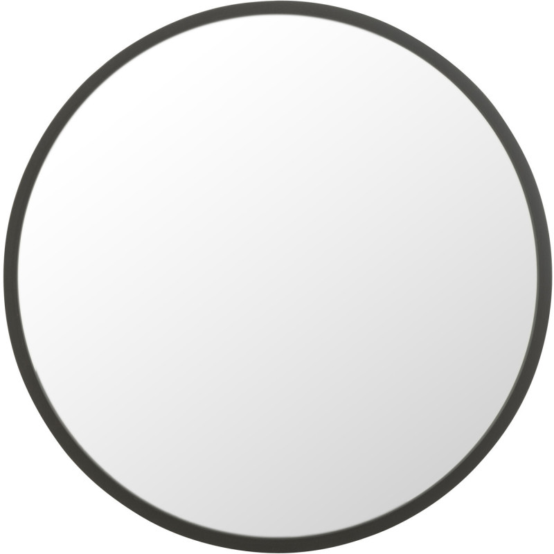 Miroir Mural Rond XL Circla en Métal Noir mat - 1