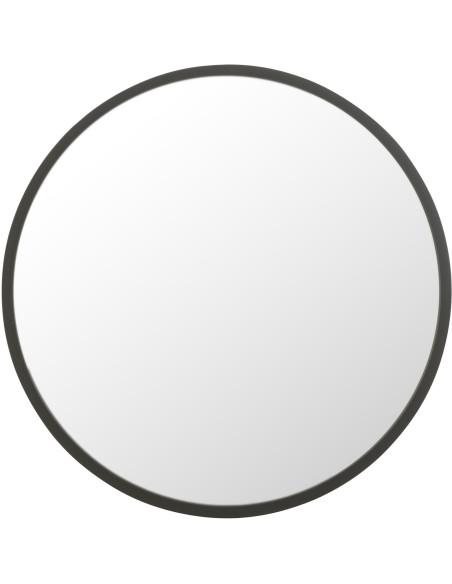 Miroir Mural Rond XL Circla en Métal Noir mat - 1