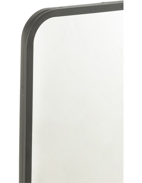 Miroir Mural Rectangulaire Veikko en Métal Noir mat - 2