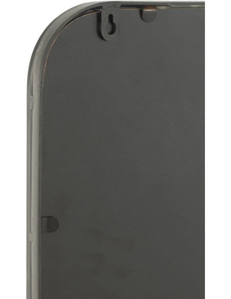 Miroir Mural Rectangulaire Veikko en Métal Noir mat - 3