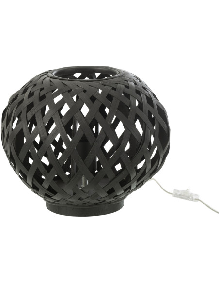 Lampe à poser Gisna en Bambou Noir - 1