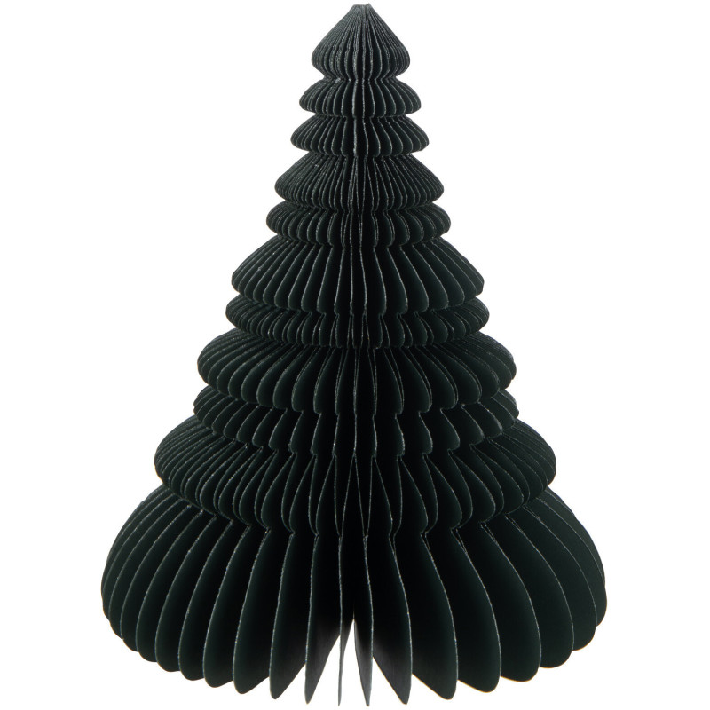 Sapin de Noël pliant Hauteur 25 cm en Papier Vert - 1