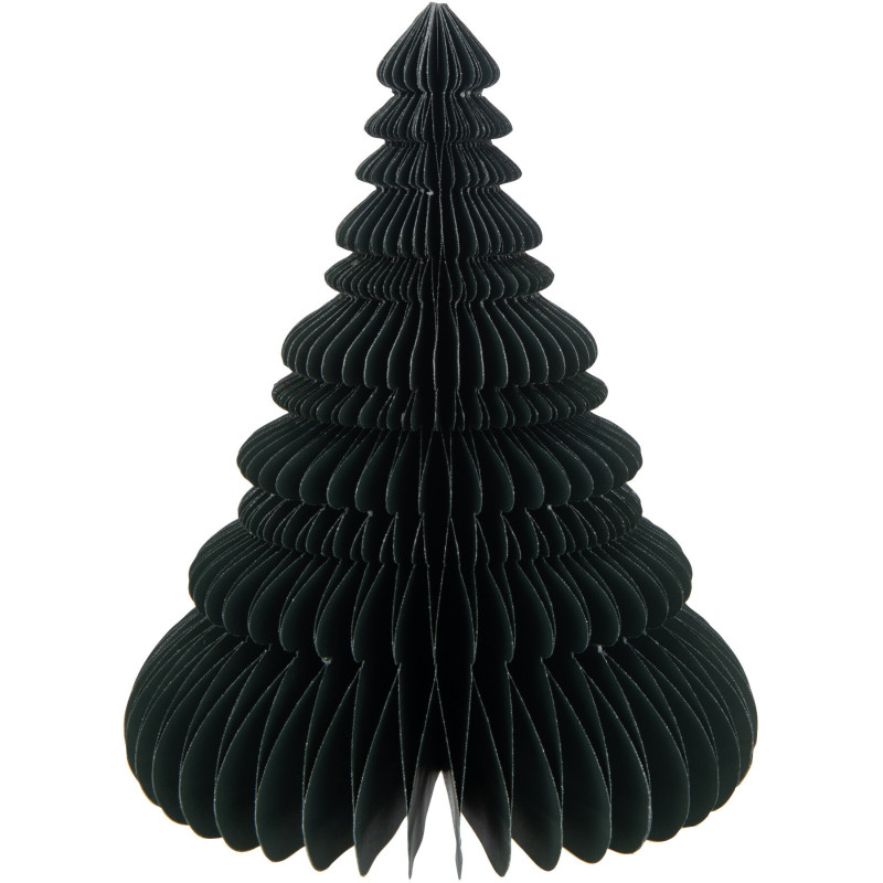 Sapin de Noël pliant Hauteur 30 cm en Papier Vert - 1