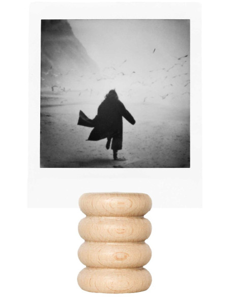 Porte photo original Hauteur 4 cm en Bois Naturel Totem 1 - 1