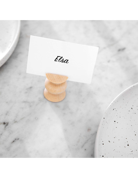 Porte photo original Hauteur 4 cm en Bois Naturel Totem 1 - 2