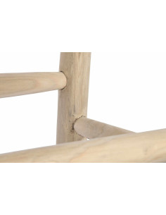 Table haute balinaise Rectangulaire 4 personnes en Bois de teck Naturel Zandros - 1 2