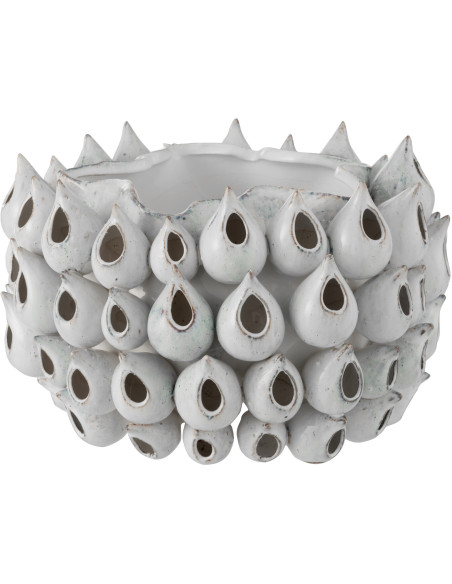 Cache-pot en Céramique Bleu Anémone Diamètre 37 cm - 1