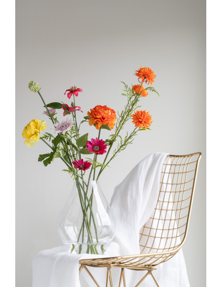 Vase Ovale Abby Hauteur 25 cm en Verre Transparent - 2